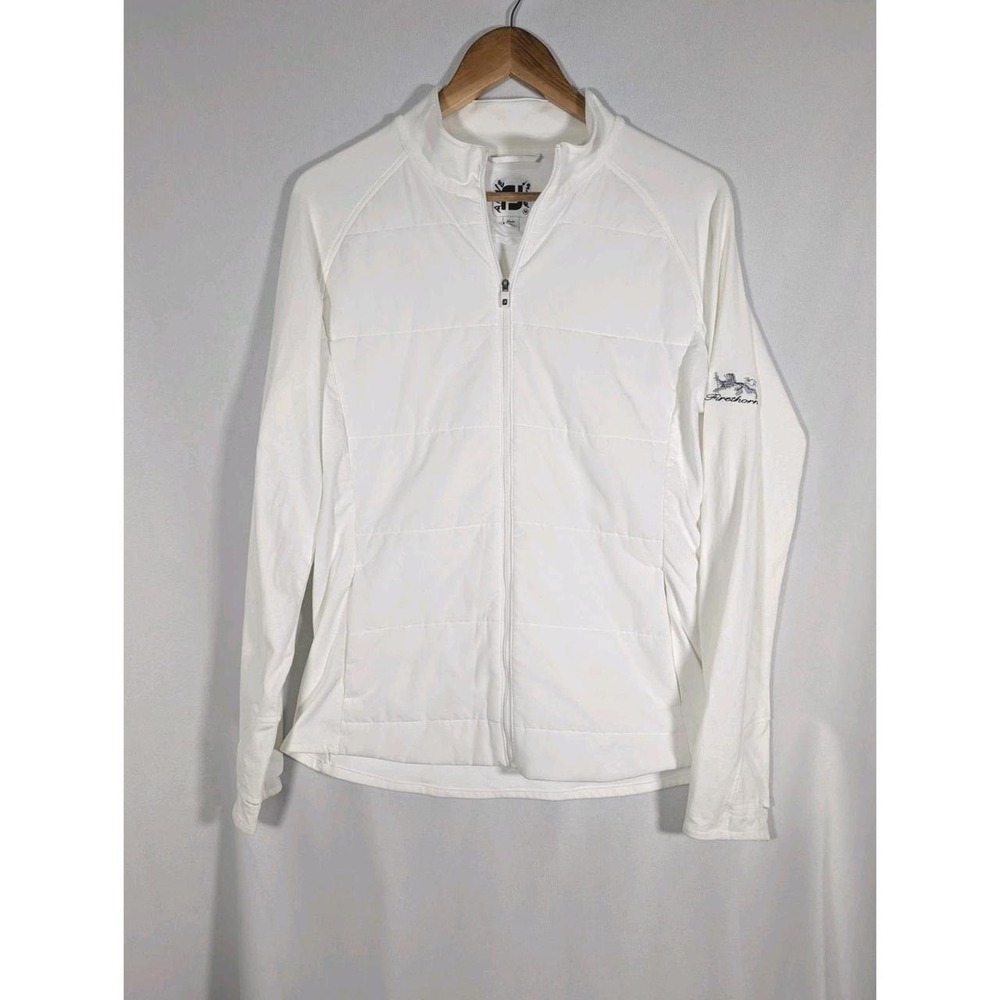 FootJoy Womens Hybrid Midlayer Golf Jacket Medium White Full-Zip
